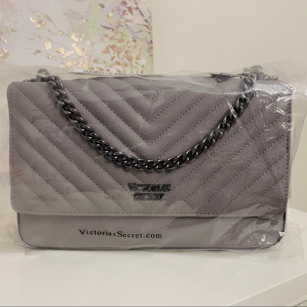 Victorias Secret Gray Shoulder Crossbody Bag VS